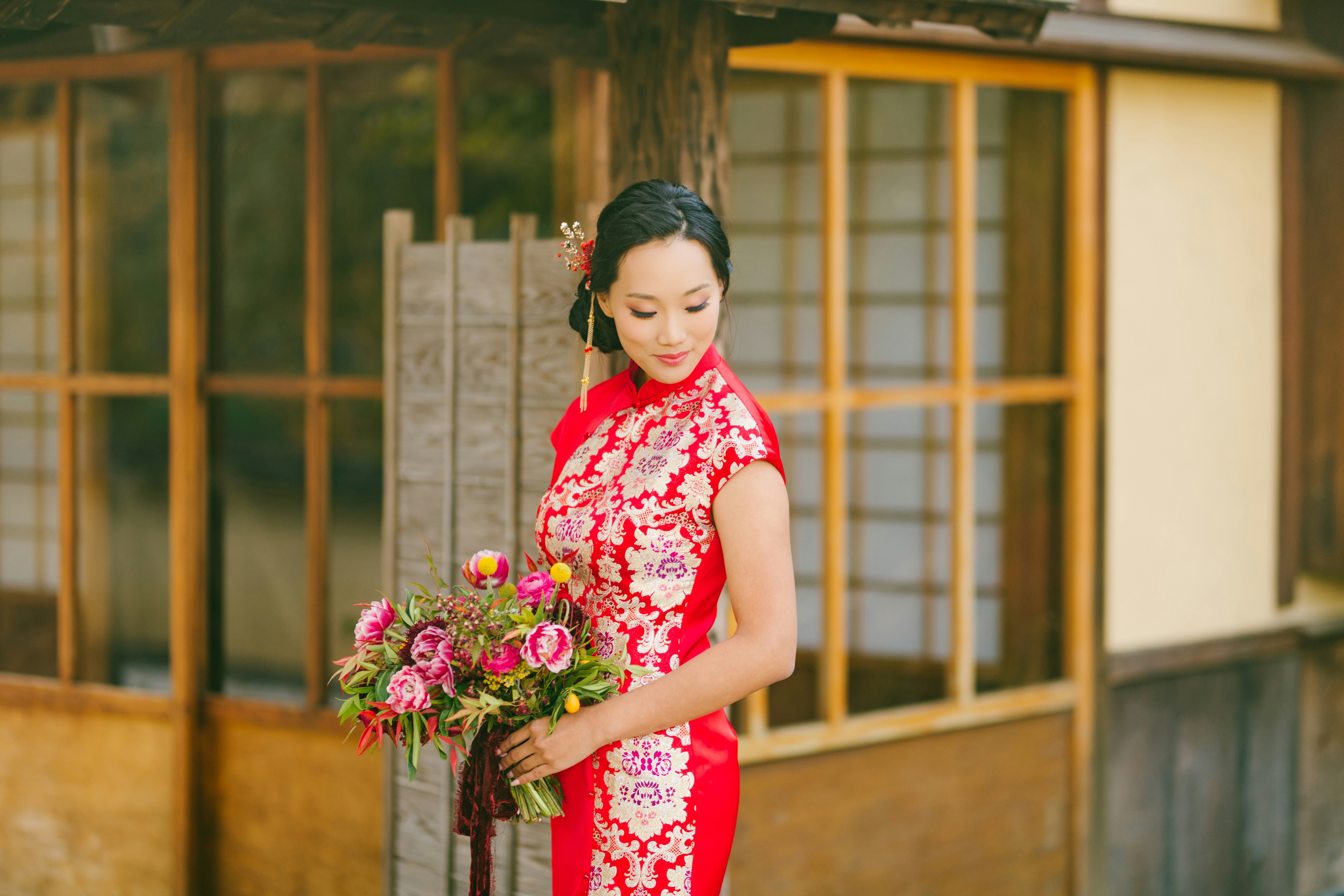 Chinese wedding dress styles — qipao